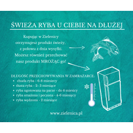 Pstrąg tęczowy patroszony BIO bez ości 250-350g/szt