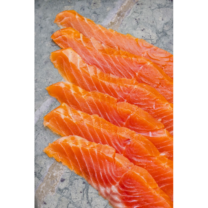 Pstrąg delikatesowy wędzony na zimno plastrowany 200 g/szt